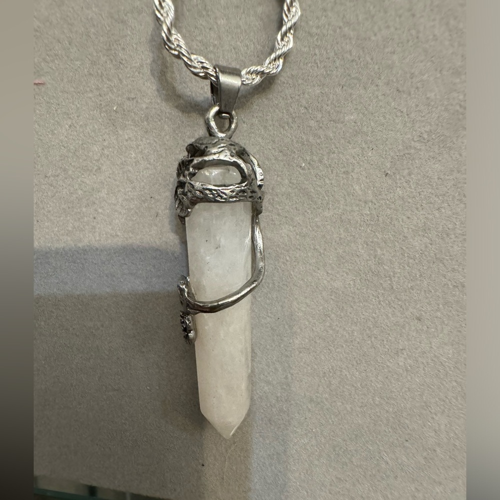 Crystal With Silver Rose Pattern - image 2